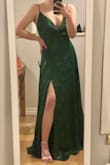 Gorgeous and beautiful material!! My only gripe is the chest area - it's really loose. Easily fixed with a safety pin though.
I'm also a shrimp so the dress is pretty long, but it's probably perfect for people of average height. - Taylor M.