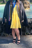 I wore these for my graduation and while they were adorable and perfect for my outfit, they were probably the most uncomfortable shoes I've ever worn. Might want to go up half a size if your feet are a bit wide. - Lindsey B.
