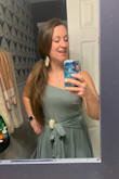 I love this romper and I don't love many rompers. First of all, the material is so soft and comfy. The one-shoulder design is fun and a little unique, especially for rompers. The whole design gives it a fun, just-off-the-tennis-court-and-ready-to-party-vibe. The tie in the middle breaks up the romper look that I usually don't love while also hiding my tummy pooch. And the way that the legs hang, also masks that it's a romper and makes the whole thing just look like a really cute, sporty, mini dress. With some sexy sandals and jewelry, you can easily dress this up, or throw on some sneaks and put your hair in a pony for a casual brunch date. Would buy this in another color if it was offered. - Ashley P.