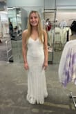 Loved this dress. I sized up to a medium and should have gotten my normal size of a small. Only reason I had to get the dress altered. Perfect for a casual outdoor wedding! - Elyssa S.