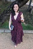 The dress was beautiful! The quality was amazing, we went to a black-tie wedding and I received so many compliments. I would highly recommend it! I was a little worried about having curves and it being tiered, but the layers a long and are very flattering. - Alexandra G.