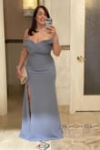 The color is beautiful and runs a little long which gives it an elegant look. Not much room to stretch arms. - Carolina A.
