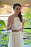 I had to have the skirt shortened a little bit but in general, it was perfect! - Anthi F.