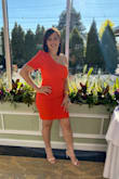 I wore this dress for a friend's Bridal Shower brunch. The color, the style, how it fits to the body, the texture, everything was perfect and it adjusts perfectly to the body and bust especially. I always have issues with dresses and my boobs. But, this dress was just perfect and I felt so comfortable. I received lots of compliments on the dress, the style, and the color. Girls asked for the store I bought it from and I gladly told them it was from Lulus! Never disappointed with Lulus purchases! Very satisfied and happy with this dress. I will def wear again for other occasions. - Carolina A.