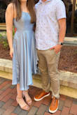 This was the perfect dress to wear for graduation! It is super flowy and comfortable. I got a lot of compliments on it! True to my normal Lulus size. The wrinkles steamed out easily. The fabric is a bit delicate - there are a couple of runs in it after one wear, but they aren't noticeable at all. Highly recommend! - Elise H.