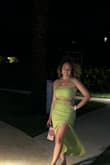 I love the green, material light and good quality. Perfect for a summer day party or dinner with friends. Classy & fun! - Rachel R.