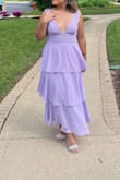 This dress made me feel gorgeous all night. Was getting a bunch of compliments even from strangers. The color is beautiful and the tiered style was the best thing about this dress! - Murielle M.