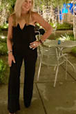 Fit great.  Loved this jumpsuit.  Super sexy and tons of compliments. Wore to an black and white ball.  Can't wait to wear it again. - Julie S.