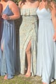 Great dress, very flattering. Fun to dance around in. With small 1 inch heels wasn't touching the ground - Morgan S.