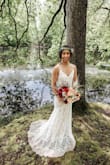 I ordered this dress for my Elopment. It fit me like a glove and the quality was better than expected! - Ashley F.