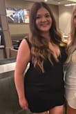 Super cute dress, thick fabric! Fits well and easy to move around in! Wore for a bachelorette party. - Alicia A.