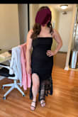 Really liked it. I'm short so I think the slit helped a lot but it was very comfortable. 

Only thing was it got a little chafy on my arms against the lace overlay. - Bri S.