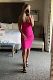 Felt amazing in this dress! Highly recommend. I typically wear a small, but got a medium which made it a little less tight / bodycon. - Madeline J.
