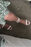 I love these shoes. They go with everything and they're very comfortable, however, these gave me really bad blisters the first time I used them so carry band-aids with you!! Aside from that, I am obsessed with them. - Natasha R.