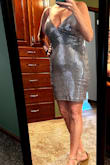 I love this little dress so much!! It is a little extra, but why be basic? It is a little shorter length than most of the dresses I get through Lulu's. Exactly as pictured. - Kathy F.