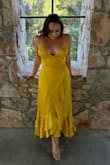 This dress was classy & amazing. I received so many compliments. The only thing I would say is that it is a heavy dress, and I pinned the bust area just to keep from anything slipping. - Andrea P.