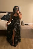Such a beautiful dress that's really form flattering. Little bit of side b*** but not too bad. Also super long so I have to get it hemmed. - Yasmene B.