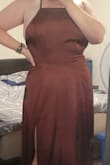 I love this dress. The fit isn't perfect though. I would classify my body style as an inverted triangle. The waistline of the dress hits just above my natural waistline so its doesn't zip all the way. However, if I sized up I feel like it would be way too big in the chest area. I have to get it altered as its too long for me anyways so I hope they can do something with the zipper. - Sarah K.