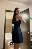 I can't get over how lovely this dress looks on me. I don't think it's too short and is very well made! Has padding in the bust, I am bra-less in the pictures. Cant beat the price too <3 - Ella I.
