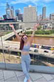 I was worried when this arrived. It's a very thin piece but it worked out great. It's the perfect lightweight material for hot summer days. Not see-through. Got tons of compliments.  Looked forward to wearing this all summer - Cassie R.