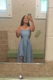 The dress is elegant and simply great for a summer wedding! It flows nicely the little slit on the left is very cute and flattering! - Alyssa G.
