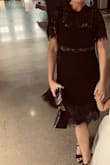 Super flattering dress!  Perfect combination of elegance and sexiness.  I was worried the lace would be too much, but it definitely isn't.  I received so many compliments in this dress.  Have the black and green and love them both! - Karen M.