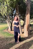 The dress was true to size and felt great to be in. even though I am short and it's a long dress it was great! - Emerald C.