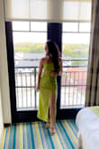 The material is nice and not too thin. You can tie this in multiple ways to make it sexier or more casual. I go a small buy could have gotten an XS for a more snug fit. - Megan C.