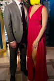 I felt so beautiful and comfortable in this dress. I used boob tape to give them a little boost & I got the dress hemmed because it was way too long even after wearing 4inch heels. Overall great purchase. - Evelyn L.