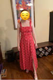 Got this for a summer wedding. The top is a little small and I don't think it would have fit me if I didn't have a small chest, but it worked for me. It's hard to get the strings in the back to line up perfectly but that didn't bother me too much. Fair qualify for the price. - Audrey D.
