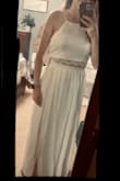 *First time Lulu's customer*
I seriously can't say enough good things about this dress. It's simple yet classy and seems to be of good quality for the price. It will be perfect for our beach wedding later this year. The height/weights on others' reviews helped me decide what size I needed. The top is classy but the straps are very thin. The skirt is a perfect length for me. I like where it sits on the waist. I like that the top can be worn with other things. I love this dress more than the $1000+ ones I tried on at a bridal store. Thanks, Lulus! I will definitely be recommending this site to other brides. - Sable H.