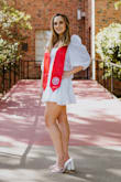 I loved how these shoes looked! I wore them in my graduation photos and to my graduation ceremony, and everyone loved them. However, the plastic quickly cut off my circulation, and left bruises and blisters on the top of my feet. Personally, I couldn't wear them for more than an hour. Also, they were kind of ruined after just wearing them for my photoshoot. I wore them only in the photos in an attempt to not have to walk too much in them, and didn't walk in any areas I thought might dirty them, but noticed the white material peeling all around the heal by the end of the 2.5 hour photoshoot. - Shelby S.
