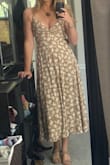 Went to a wedding where they required the guests to wear cream tan or nude and this dress was perfect!! Definitely recommend tape if you have big boobs. - Kate N.