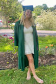 Dress looked great under my daughter's graduation gown. - Emily G.