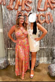 I wore this 2-piece jumpsuit for a 70s/disco-themed bachelorette party and felt like a blast from the past! The length was perfect for heels (I'm 5/3), and I danced the night away without having to worry about falling out anywhere. Will likely wear these on vacation eventually paired with a white crop top. - Lauren F.