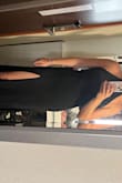 Wore to a wedding and it fits perfectly! I am pretty tall but with heels it was perfect. Slit was great height. Could still wear spanks. Taped the chest as no bra. Want to get the green too for another wedding! - Megan M.