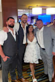 Got this for my after party dress at my wedding. Loved it, got so many compliments.  I'm 5'3" and I got it in a large. It came to a little above my knee. - Rebecca K.