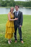 This is a wonderful dress and a great color for spring! It fit perfectly, I went with a Medium. The V neckline was slightly more plunging than I expected, but I just put a cute bralette underneath. Overall great quality for the price!! - Becky H.