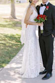 This dress fit like a glove. I got so many amazing compliments at my wedding. 10 out of 10 would recommend. Just need a cute little high heel. - Cara M.