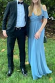 I bought this to wear to a spring wedding, and it was perfect! I would almost size down to an XS, but it wasn't that big of a deal. Perfect amount of weight on the dress to where it moves with you. Will definitely be wearing it in the future. - Samantha H.