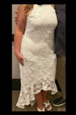 I got this dress for my rehearsal dinner and it was perfect. The material quality was really nice and I got lots of compliments on it. - Meg C.