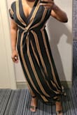 So I JUST found out this is actually a swim cover-up. I've been wearing it on lunch dates and I wore it out on a recent trip to Vegas. I didn't have time to get it hemmed, so I just tied a knot in the two corners so it wasn't dragging on the ground. I now feel the knot adds more appeal and accentuates the slit on the opposite side so I may not hem it after all. I'll most likely never wear this as a cover-up. All you need to do is put on some cute shoes and go! - Delisa J.
