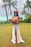 This dress was everything I could've hoped for on my beach wedding day. It was a bit long, so I had the length and straps altered a bit. I love the nude leotard underneath that gives the illusion of just wearing the lace and kept me cool on an 85-degree beach. This dress looks so much more expensive in person and I received so many compliments. I'm so happy with my entire wedding day look. - Tashika B.
