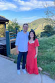 I wore this to a rehearsal dinner in Boulder in the most perfect weather. This dress is stunning. I felt beautiful and received so many compliments. I am verrrryyyyyy small chested and was worried about the sweetheart top, but the ties in the back make it easy (well, with another set of hands) to adjust the dress to fit your body. I am 5'3" and wore 2-3" wedges and the dress was very slightly dragging on the ground. - Claire S.