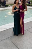Loved this dress and it was comfortable. I'm 5'8", athletic build, small hips & bust. I wore small block heals that the dress covered perfectly. - Brittany V.
