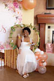 I ended up going with this dress for my bridal shower, and I felt stunning in it. I got a lot of compliments. It just hanged the right way. - Briana C.