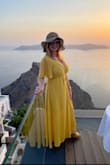 I bought this dress and another for our anniversary trip to Greece. They were both stunning and good quality. I did have them both altered as I am petite at 5ft. It cost me $134 to alter and press both as the material does arrive very wrinkled. The yellow dress received compliments the moment I walked out of the hotel room door. I am happy with my purchase and my husband loved it. - Monserrate R.