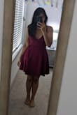 I loved the back it had good support but the flair of the bottom made my hips look wider than they are. I think a smaller size may have fit better - Meenakshi S.