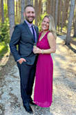 Wore to a wedding this weekend and got tons of compliments! Fits true to size and can be adjusted up too with the ties on the back. Great dress! Super happy with it. - Sammi C.