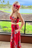 Super flattering! Very nice material and perfect for my Hawaiian vacation! - Patricia C.